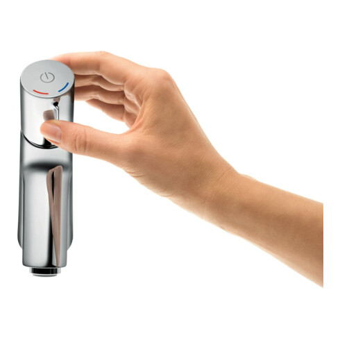 hansgrohe Waschtisch-Einhebelmischer 100 Talis Sel. S mit Zugstangen-Ablaufgarnitur, chrom