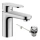 hansgrohe Waschtisch-Einhebelmischer 100 Vernis Blend m Met.-Zugstangen-Ablaufgarnitur, chrom-4