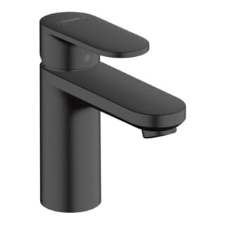 hansgrohe Waschtisch-Einhebelmischer 100 Vernis Blend m Zugstangen-Ablaufgarnitur, mattschwarz