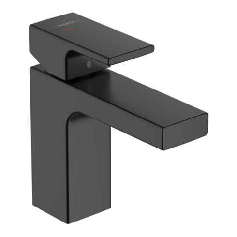 hansgrohe Waschtisch-Einhebelmischer 100 Vernis Shape CoolSt m Zugstangen-Ablaufgarnitur, mattschwarz