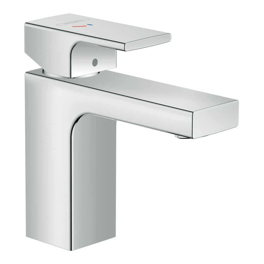 hansgrohe Waschtisch-Einhebelmischer 100 Vernis Shape CoolSt mit Zugstangen-Ablaufgarnitur, chrom