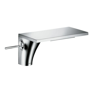 hansgrohe Waschtisch-Einhebelmischer 110 Axor Massaud A 100mm, unver Abl.garn, Edelstahl-Optik