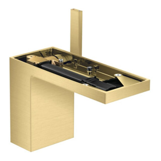 hansgrohe Waschtisch-Einhebelmischer 110 Axor MyEdition A 150mm, m Pus-Op-Abl, o Pl, b gol opt