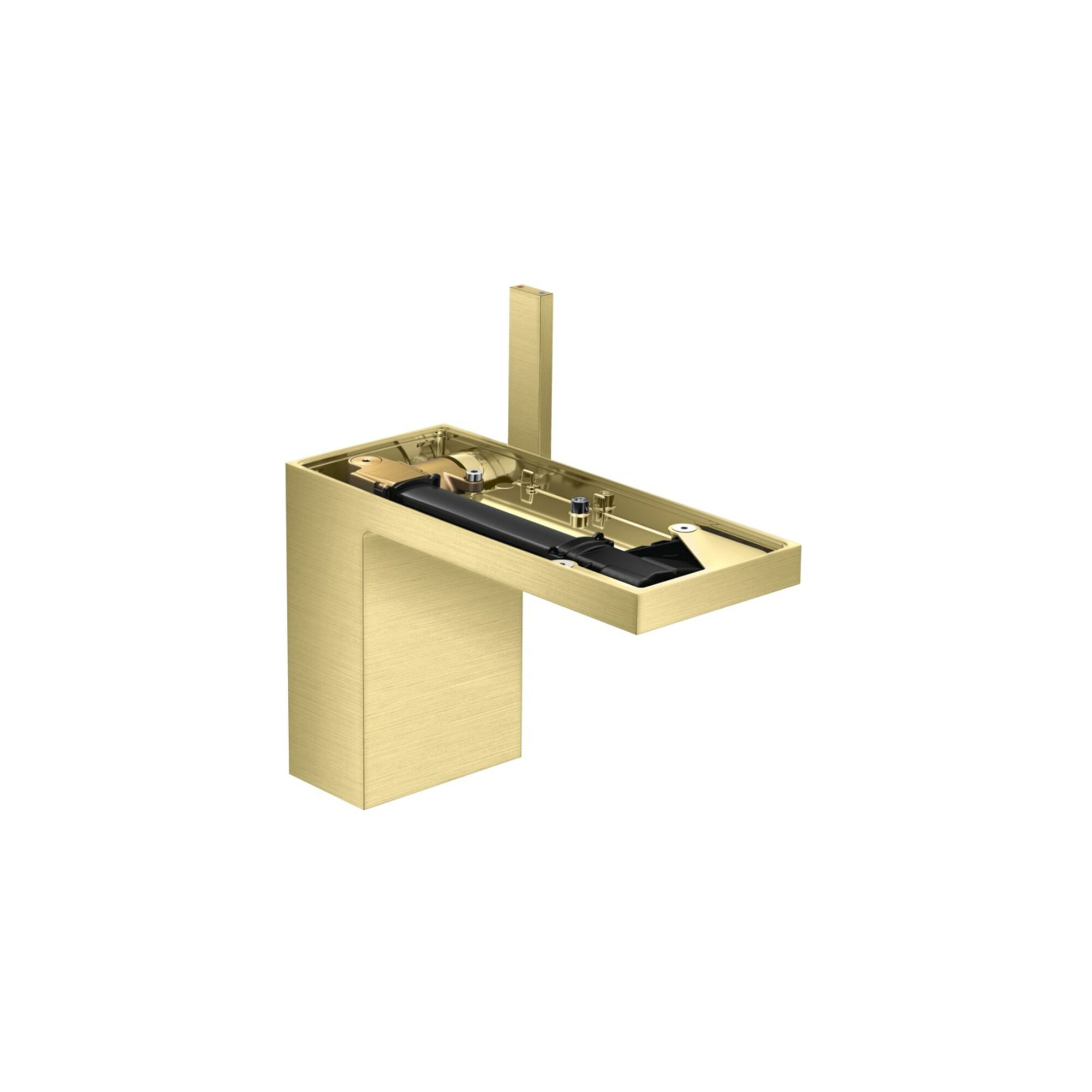 hansgrohe Waschtisch-Einhebelmischer 110 Axor MyEdition A 150mm, m Pus-Op-Abl, o. Pl., brush. br