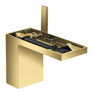 hansgrohe Waschtisch-Einhebelmischer 110 Axor MyEdition A 150mm, m Pus-Op-Abl, o Pl, po gol opt