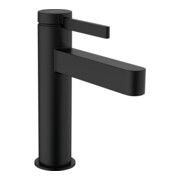 hansgrohe Waschtisch-Einhebelmischer 110 Finoris m Push-Open-Ablaufgarnitur, schwarz matt