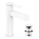 hansgrohe Waschtisch-Einhebelmischer 110 Finoris mit Push-Open-Ablaufgarnitur, mattweiß-3