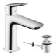 hansgrohe Waschtisch-Einhebelmischer 110 Logis F mit Zugstangen-Ablaufgarnitur, chrom-3