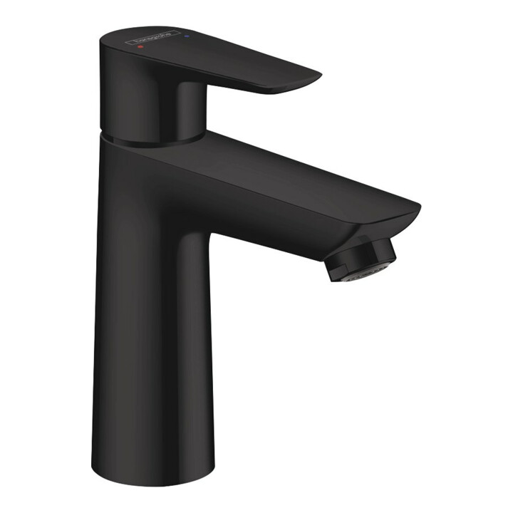 hansgrohe Waschtisch-Einhebelmischer 110 Talis E CoolSt m Zugstangen-Ablaufgarnitur, mattschwarz