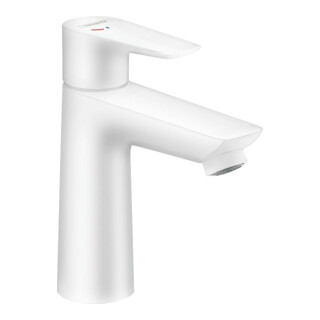 hansgrohe Waschtisch-Einhebelmischer 110 Talis E CoolSt mit Zugstangen-Ablaufgarnitur, mattweiß