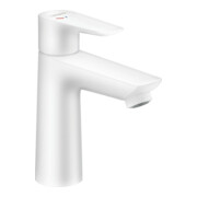 hansgrohe Waschtisch-Einhebelmischer 110 Talis E CoolSt mit Zugstangen-Ablaufgarnitur, mattweiß
