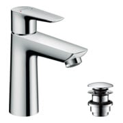 hansgrohe Waschtisch-Einhebelmischer 110 Talis E mit Push-Open-Ablaufgarnitur, chrom-3