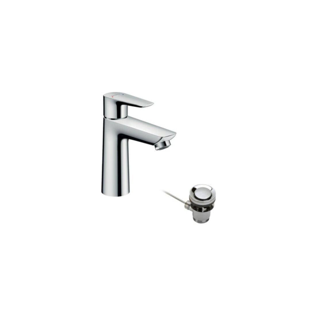 hansgrohe Waschtisch-Einhebelmischer 110 Talis E mit Zugstangen-Ablaufgarnitur, chrom