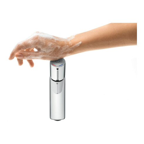 hansgrohe Waschtisch-Einhebelmischer 110 Talis Sel. E mit Zugstangen-Ablaufgarnitur, chrom