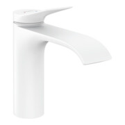 hansgrohe Waschtisch-Einhebelmischer 110 Vivenis ohne Zugstangen-Ablaufgarnitur, mattweiß