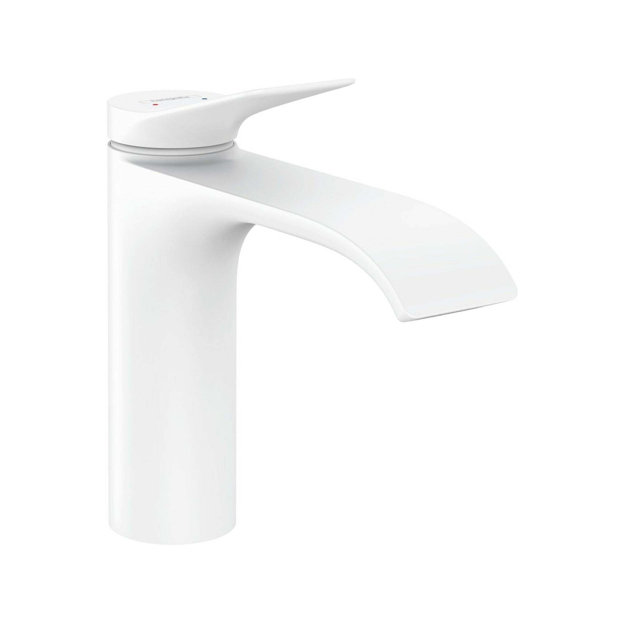 hansgrohe Waschtisch-Einhebelmischer 110 Vivenis ohne Zugstangen-Ablaufgarnitur, mattweiß
