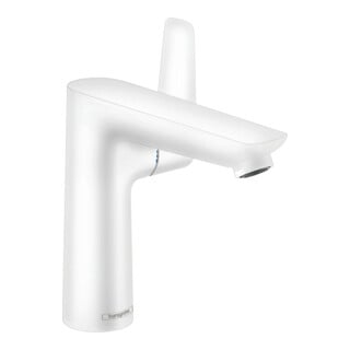 hansgrohe Waschtisch-Einhebelmischer 150 Talis E mit Zugstangen-Ablaufgarnitur, mattweiß