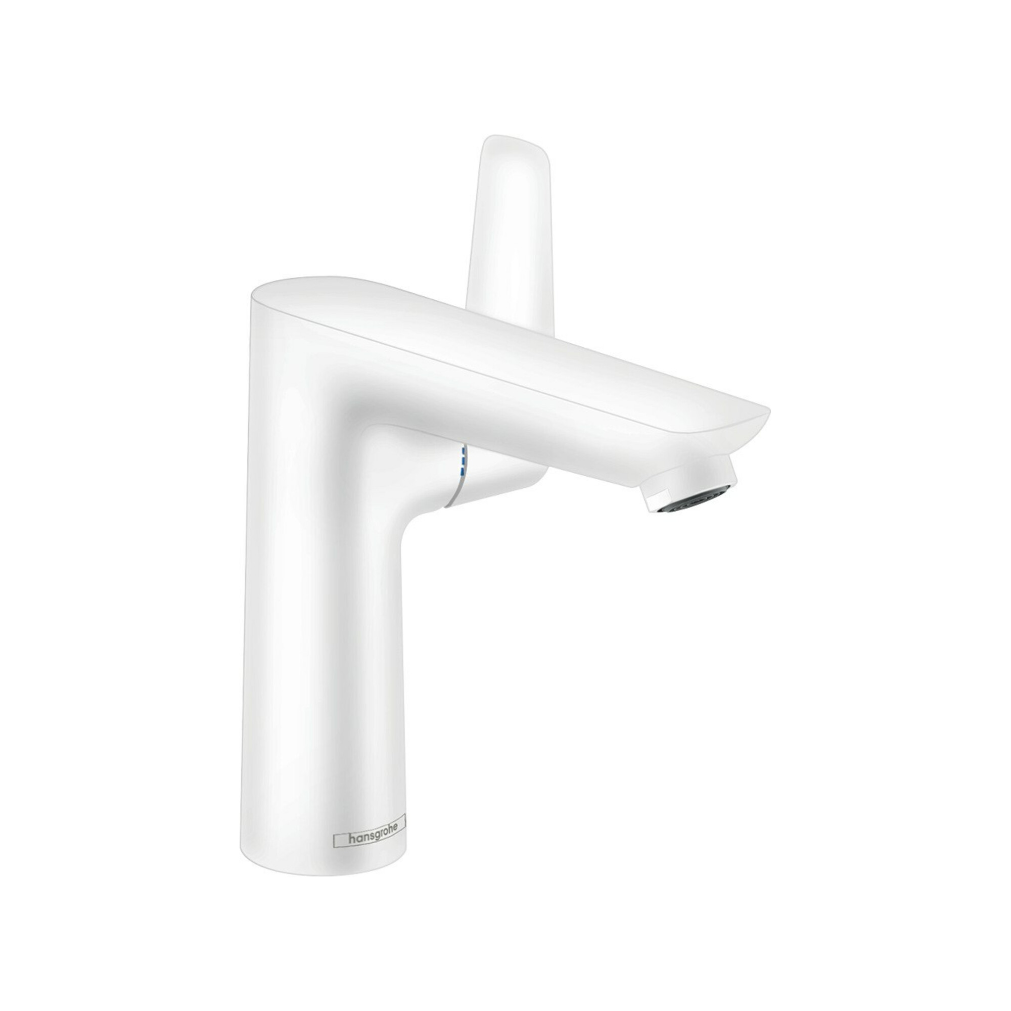 hansgrohe Waschtisch-Einhebelmischer 150 Talis E mit Zugstangen-Ablaufgarnitur, mattweiß