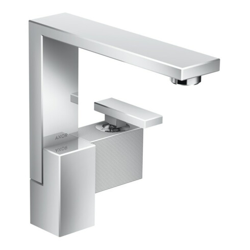 hansgrohe Waschtisch-Einhebelmischer 190 Axor Edge Ausladung 175mm, Diamantschliff, chrom