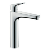 hansgrohe Waschtisch-Einhebelmischer 190 Focus mit Zugstangen-Ablaufgarnitur, chrom-1