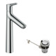 hansgrohe Waschtisch-Einhebelmischer 190 Talis S mit Zugstangen-Ablaufgarnitur, chrom