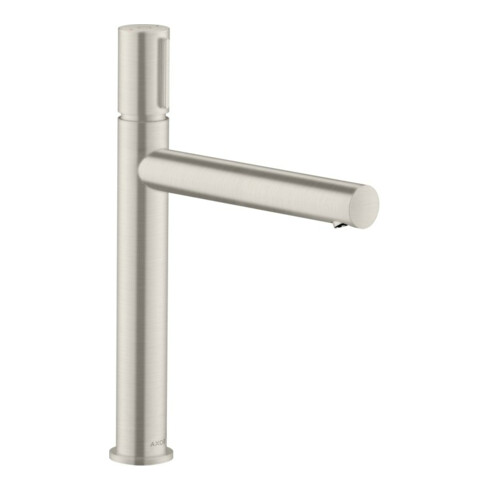 hansgrohe Waschtisch-Einhebelmischer 200 Axor Uno Sel. A 198mm, unver Abl.garn, Edelstahl-Optik