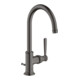 hansgrohe Waschtisch-Einhebelmischer 210 Axor Montreux A 175mm, m Zugst.Abl.Gar., brush. bla vc-1