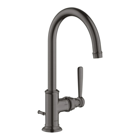 hansgrohe Waschtisch-Einhebelmischer 210 Axor Montreux A 175mm, m Zugst.Abl.Gar., brush. bla vc
