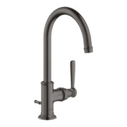 hansgrohe Waschtisch-Einhebelmischer 210 Axor Montreux A 175mm, m Zugst.Abl.Gar., brush. bla vc