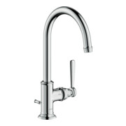 hansgrohe Waschtisch-Einhebelmischer 210 Axor Montreux A 175mm, m Zugst.Abl.Gar., brush. ni.