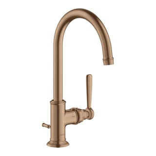hansgrohe Waschtisch-Einhebelmischer 210 Axor Montreux A 175mm, m Zugst.Abl.Gar., brush. r gol