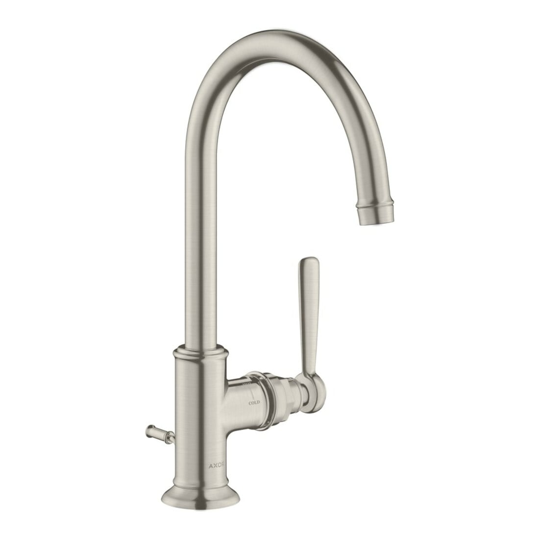 hansgrohe Waschtisch-Einhebelmischer 210 Axor Montreux A 175mm, m Zugst.Abl.Gar., Edelstahl-Optik