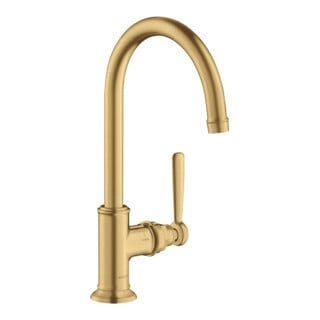 hansgrohe Waschtisch-Einhebelmischer 210 Axor Montreux A 175mm, unver Abl.garn, brush. gol opt