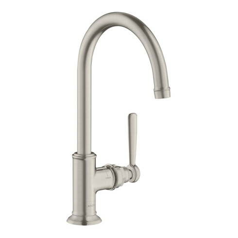 hansgrohe Waschtisch-Einhebelmischer 210 Axor Montreux A 175mm, unver Abl.garn, Edelstahl-Optik
