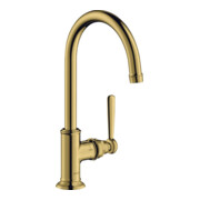 hansgrohe Waschtisch-Einhebelmischer 210 Axor Montreux A 175mm, unver Abl.garn, pol. gol opt