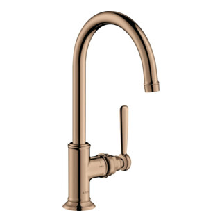hansgrohe Waschtisch-Einhebelmischer 210 Axor Montreux A 175mm, unver Abl.garn, pol. r gol