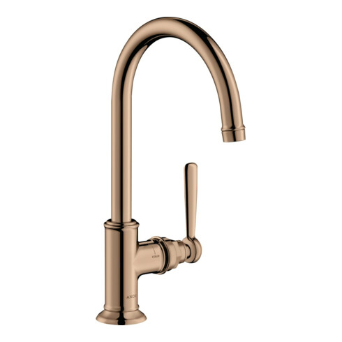 hansgrohe Waschtisch-Einhebelmischer 210 Axor Montreux A 175mm, unver Abl.garn, pol. r gol