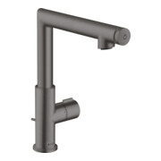 hansgrohe Waschtisch-Einhebelmischer 220 Axor Uno Sel. A 160mm, m Zugst.Abl.Gar., brush. bla vc