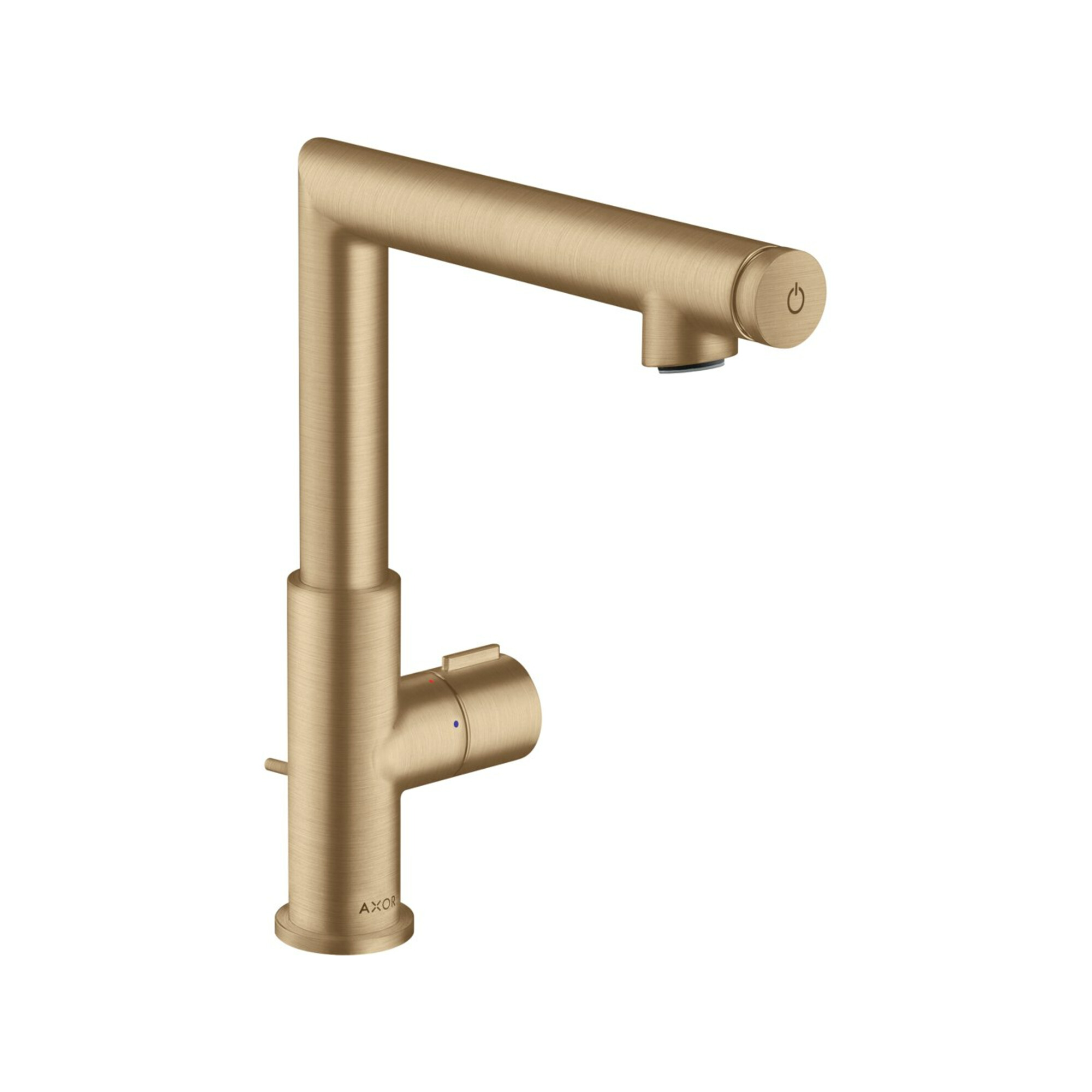 hansgrohe Waschtisch-Einhebelmischer 220 Axor Uno Sel. A 160mm, m Zugst.Abl.Gar., brush. bron