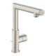 hansgrohe Waschtisch-Einhebelmischer 220 Axor Uno Sel. A 160mm, m Zugst.Abl.Gar., Edelstahl-Optik-1