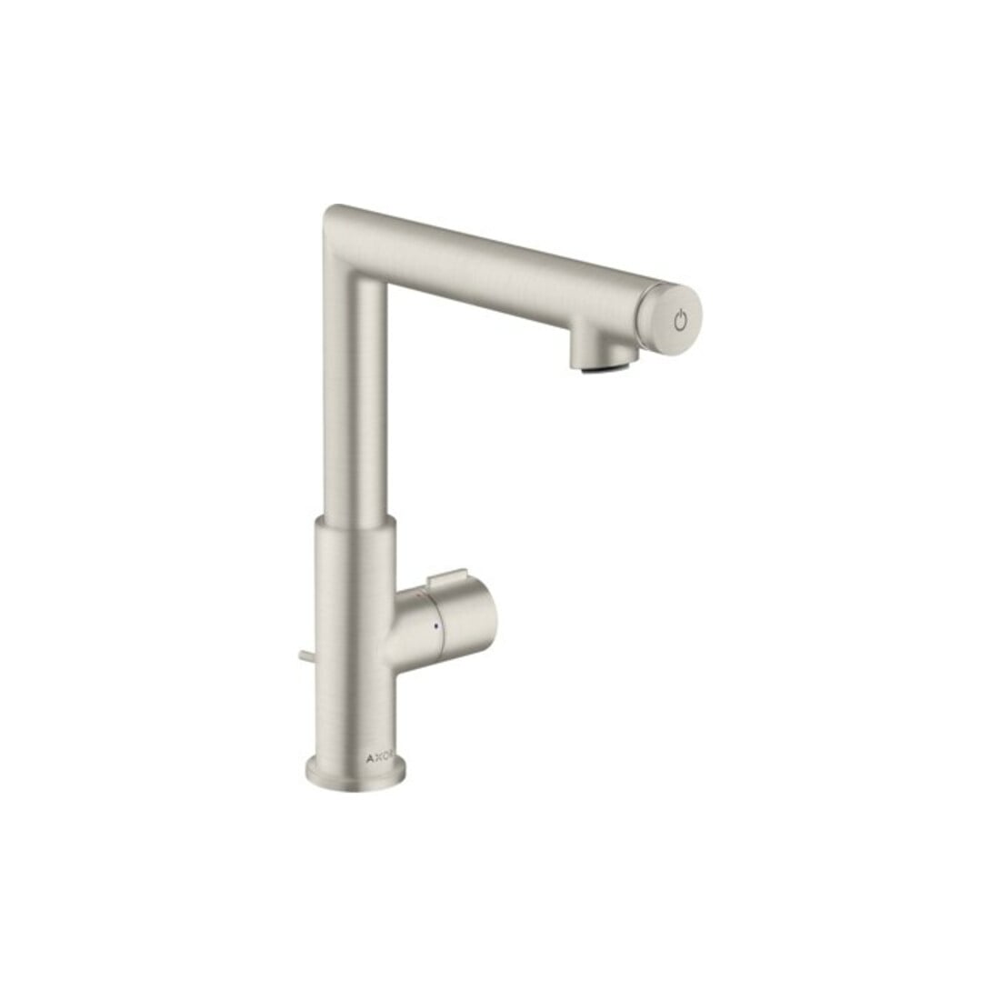 hansgrohe Waschtisch-Einhebelmischer 220 Axor Uno Sel. A 160mm, m Zugst.Abl.Gar., Edelstahl-Optik
