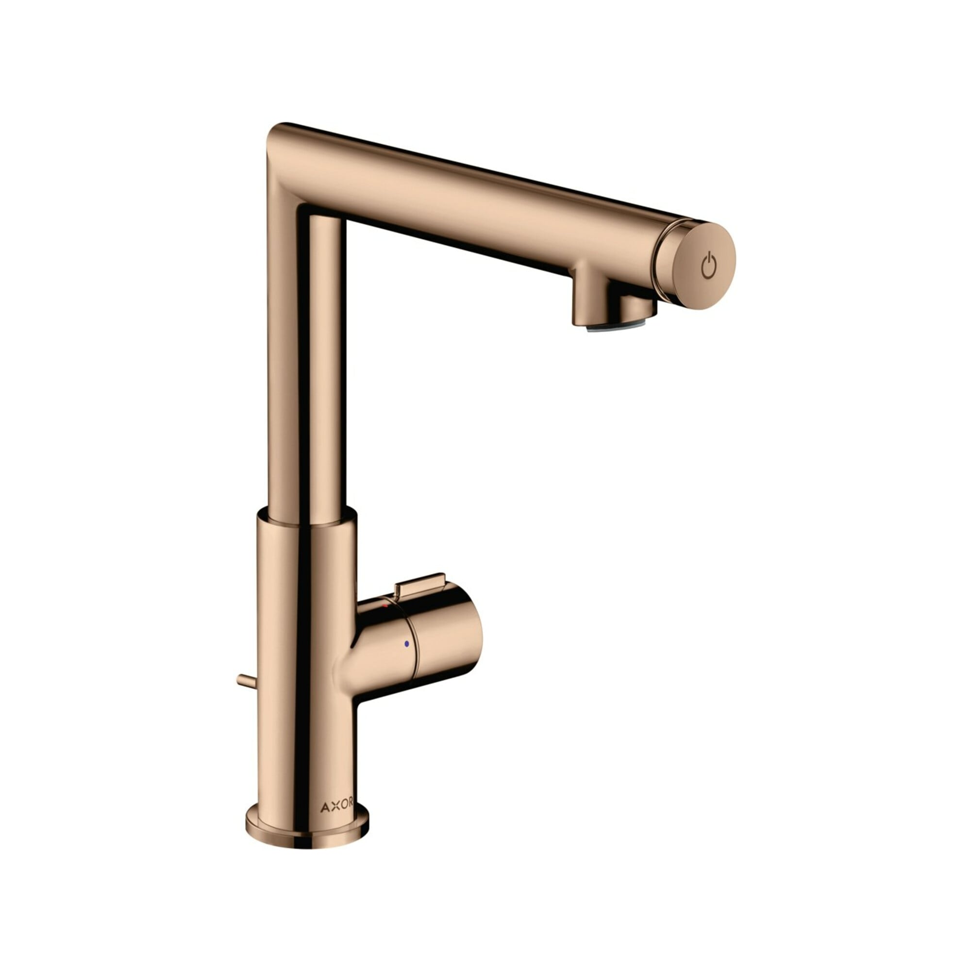 hansgrohe Waschtisch-Einhebelmischer 220 Axor Uno Sel. A 160mm, m Zugst.Abl.Gar., pol. r gol