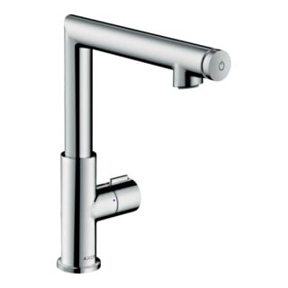 hansgrohe Waschtisch-Einhebelmischer 220 Axor Uno Sel. Ausl. 160mm, m Zugst.Abl.Gar., chrom