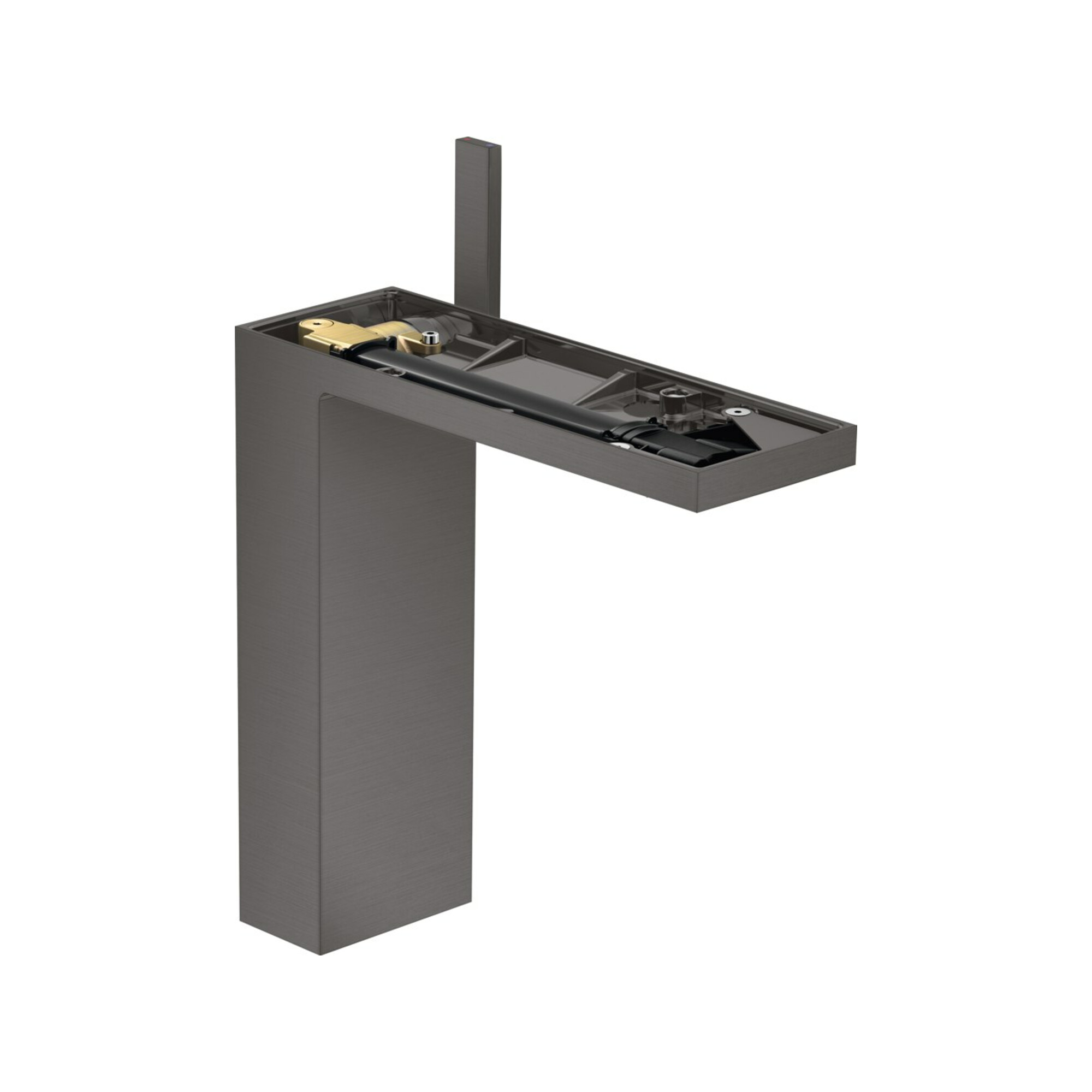 hansgrohe Waschtisch-Einhebelmischer 230 Axor MyEdition A 196mm, m Pus-Op-Abl, o Pl, b bla vc