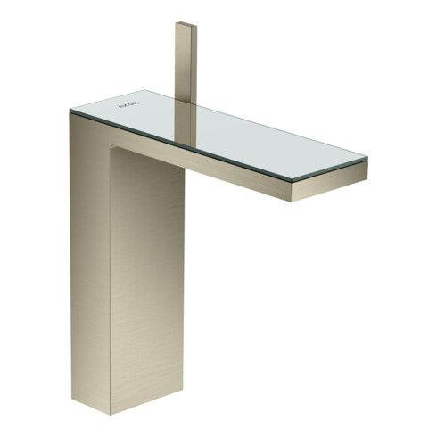 hansgrohe Waschtisch-Einhebelmischer 230 Axor MyEdition A 196mm, m Pus-Op-Abl, o Pl., brush. ni.