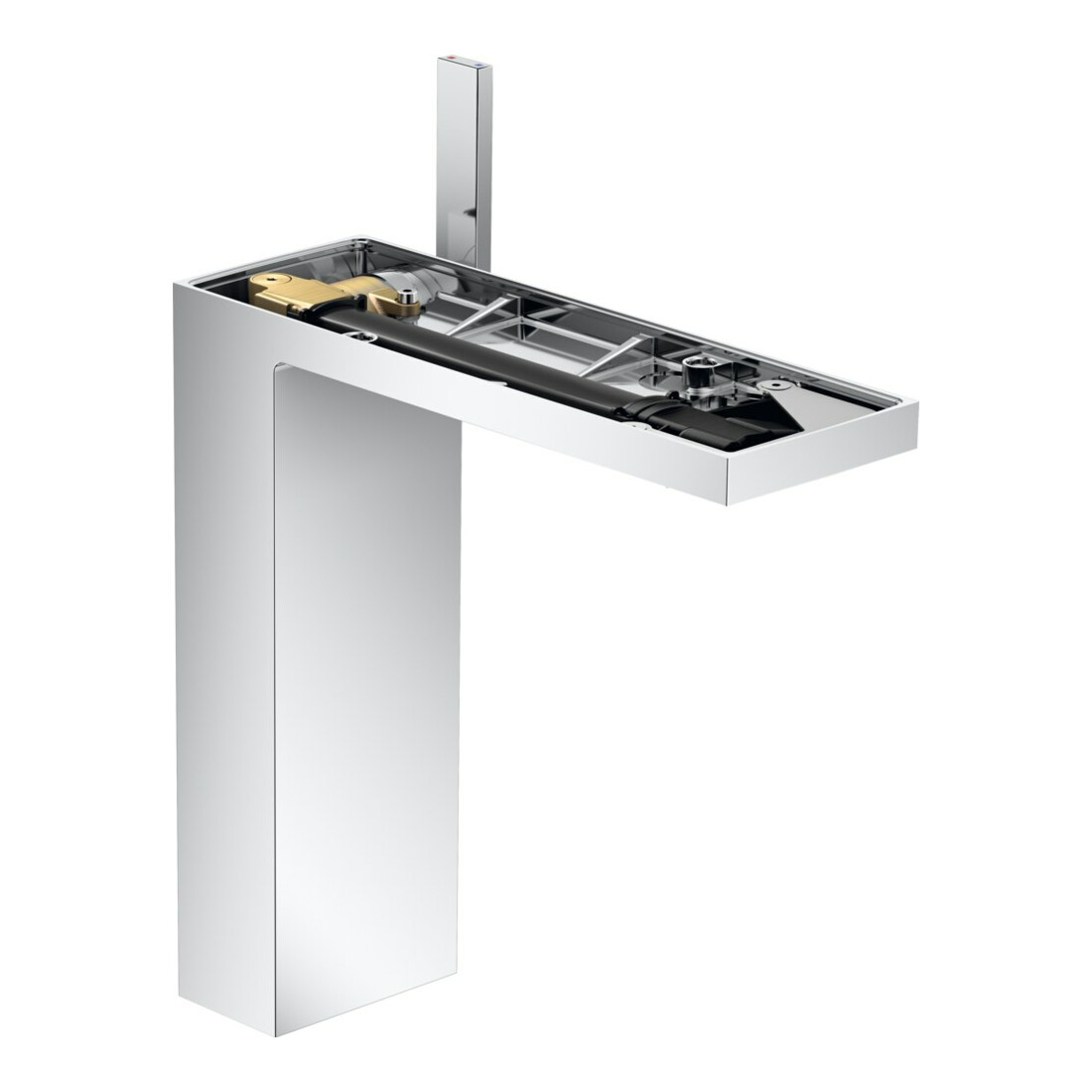 hansgrohe Waschtisch-Einhebelmischer 230 Axor MyEdition A 196mm, m Pus-Op-Abl, o. Pl., chr