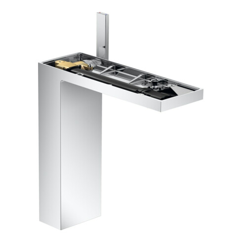 hansgrohe Waschtisch-Einhebelmischer 230 Axor MyEdition A 196mm, m Pus-Op-Abl, o. Pl., chr