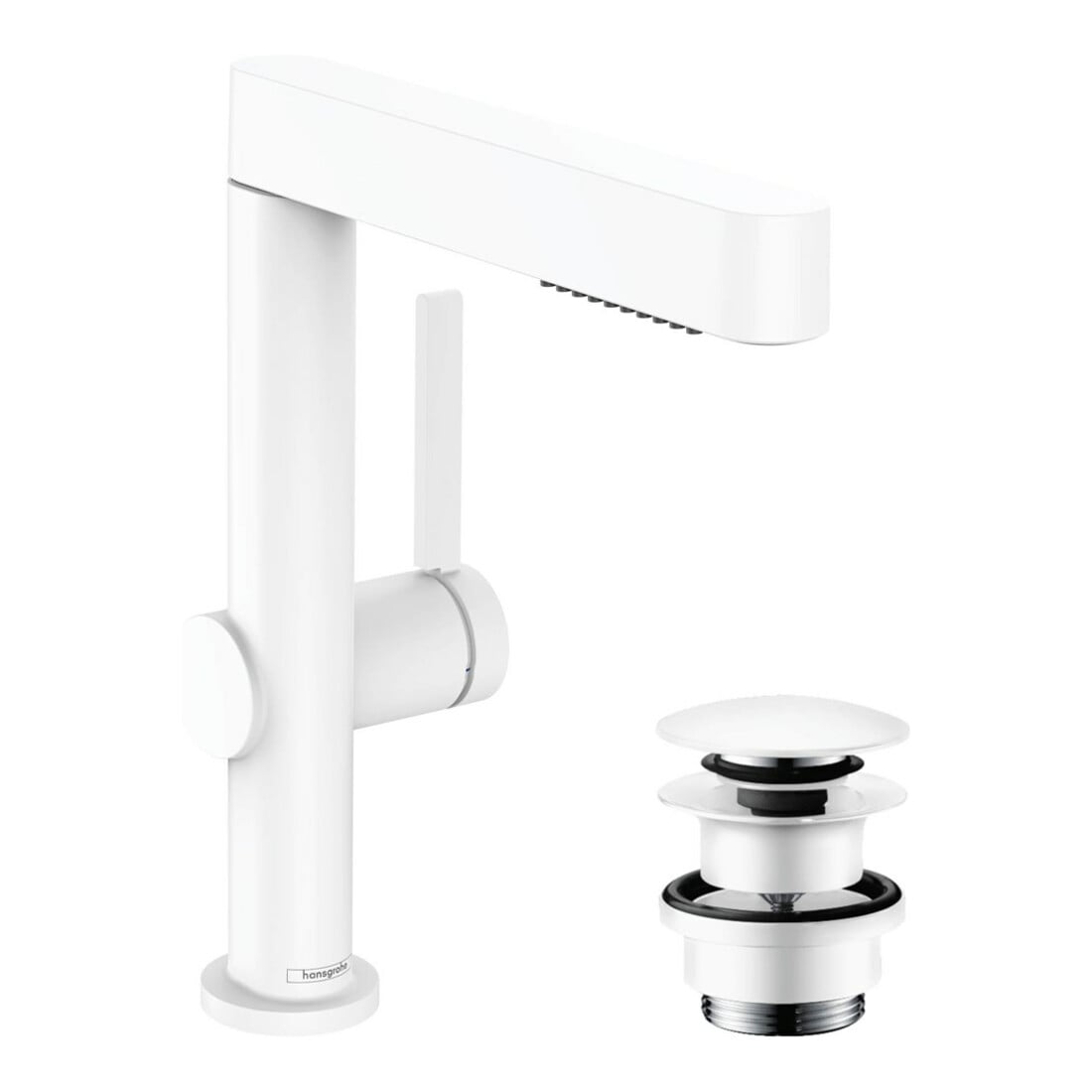 hansgrohe Waschtisch-Einhebelmischer 230 Finoris m Ausz-br 2jet, Pus-Op-Abl, m.-we