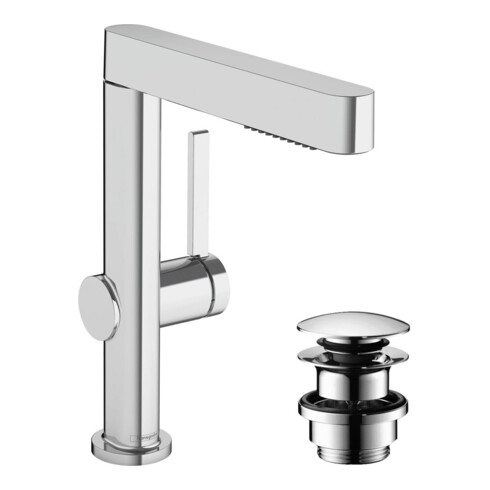 hansgrohe Waschtisch-Einhebelmischer 230 Finoris m Ausz-br 2jet, Push-Open-Ablaufg., ch