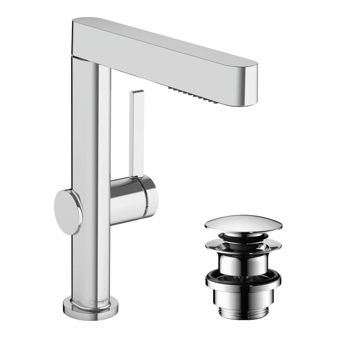 hansgrohe Waschtisch-Einhebelmischer 230 Finoris m Ausz-br 2jet, Push-Open-Ablaufg., ch